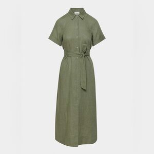 SOLD - Aritzia Wilfred | Eleta Linen Dress | Turquoise/green | 2XS